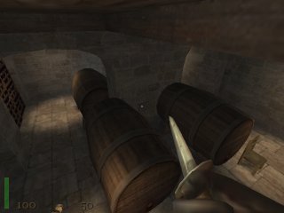 view of the barrel room